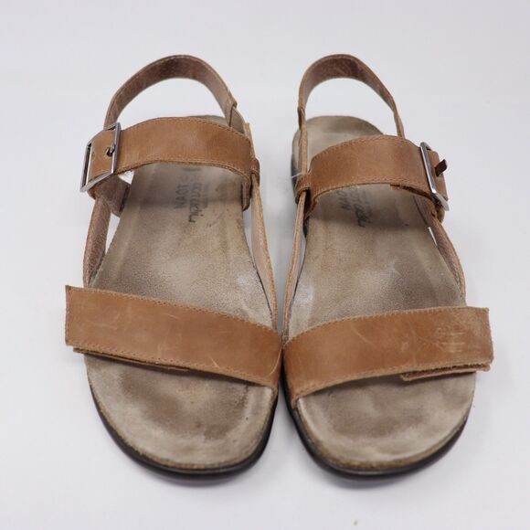 Naot Womens Size 8-8.5 Brown Leather Strappy Comfort Casual Buckle Norah Sandals - Picture 2 of 5